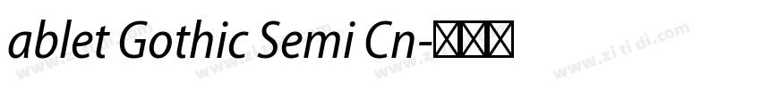 ablet Gothic Semi Cn字体转换